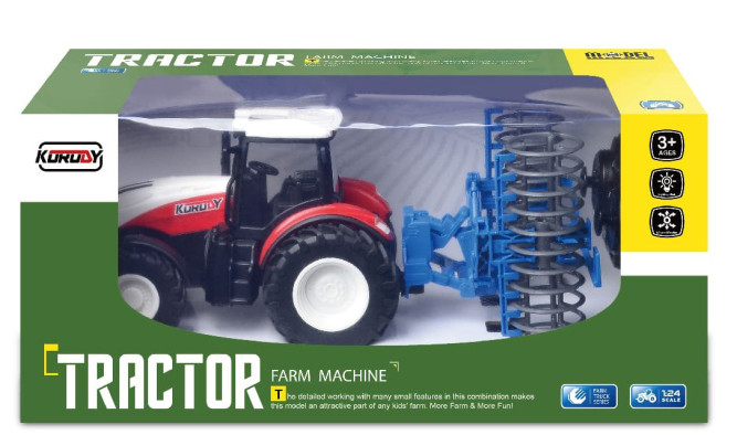 Радиоуправляемый трактор для борования полей Huina / KoroDy (свет, акб) - KD6636