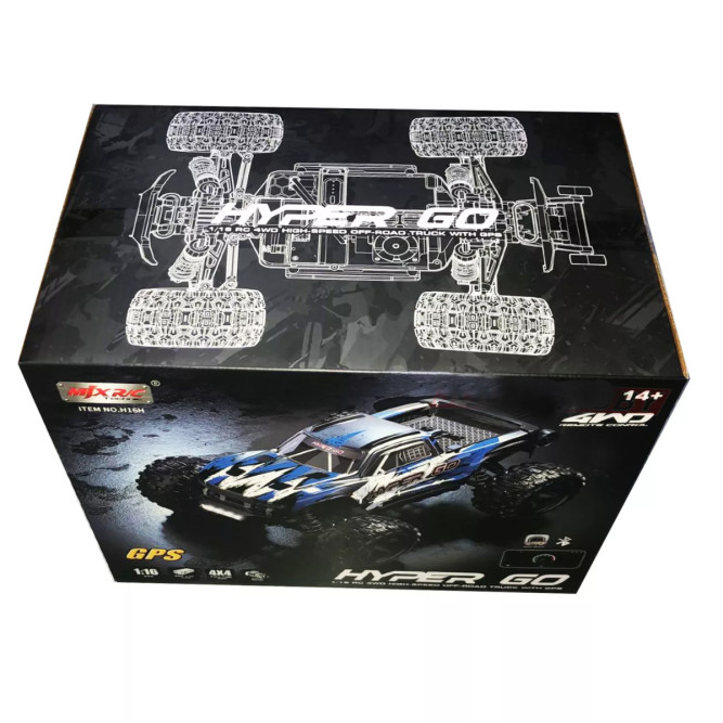 Радиоуправляемый джип MJX Hyper Go 4WD LED GPS 1:16 2.4G - MJX-H16H-2