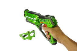 Лазерный бой Winyea Call of Life (пистолет + маска, оранжевый и зеленый) - W7001D