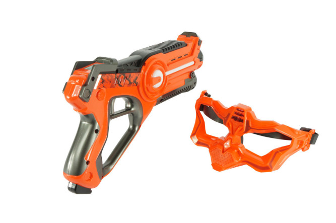 Лазерный бой Winyea Call of Life (пистолет + маска, оранжевый и зеленый) - W7001D