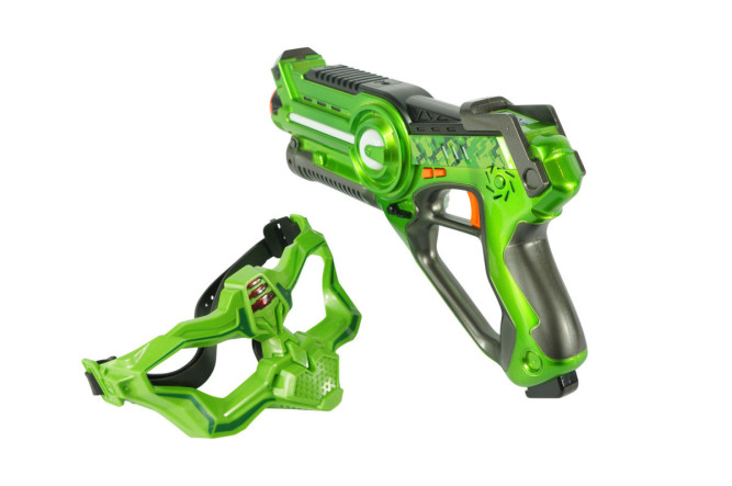 Лазерный бой Winyea Call of Life (пистолет + маска, оранжевый и зеленый) - W7001D