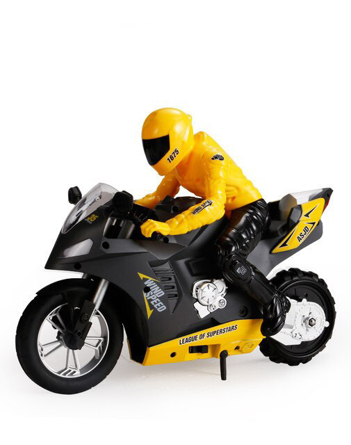 Радиоуправляемый мотоцикл (дрифт, GYRO, 1:6) 2.4G - HC-801-YELLOW