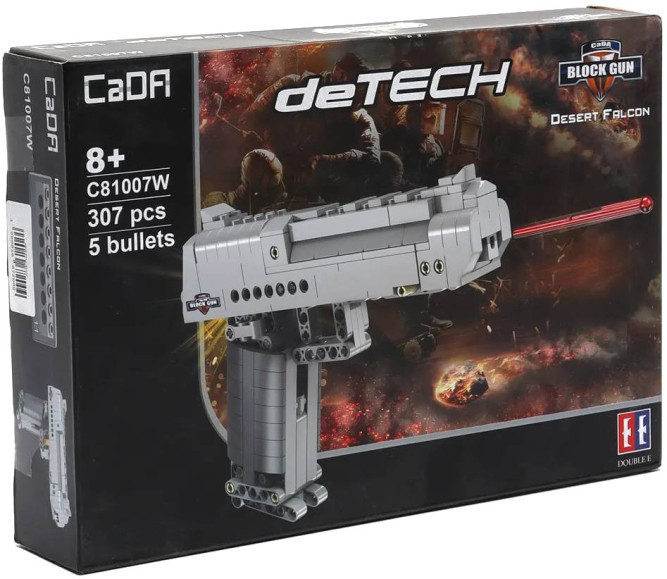 Конструктор CADA deTech пистолет Desert Falcon, 307 деталей - C81007W