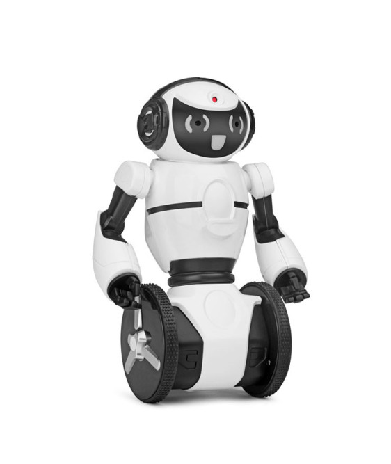 Белый робот WL toys F4 c WiFi FPV камерой, управление через APP - WLT-F4