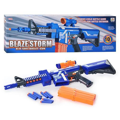 Автомат &amp;quot;BlazeStorm&amp;quot; с мягкими пулями на батарейках - 7054
