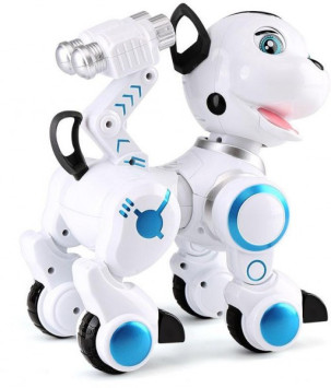 Робот-собака &amp;quot;Дружок&amp;quot; (сенсорные датчики, программируется, свет, звук, лай) - ZYB-B2856