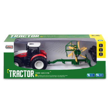 Радиоуправляемый трактор с граблями для сена Huina / KoroDy (свет, акб) - KD6637