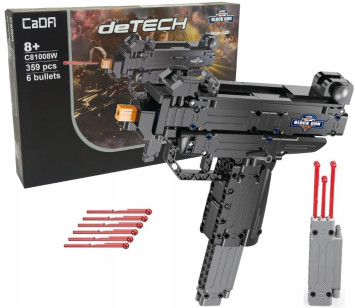 Конструктор CADA deTech Пистолет-пулемет Узи Desert Falcon, 359 деталей - C81008W