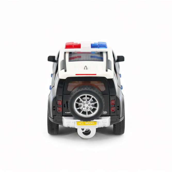 Радиоуправляемая металлическая полицейская машина Land Rover Defender 1:22 - HCL-3610-BLACK