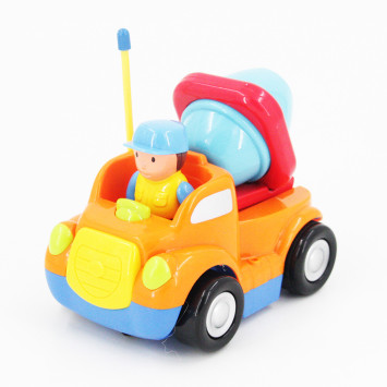 Детская оранжевая радиоуправляемая машина - бетоновоз - 6615-O