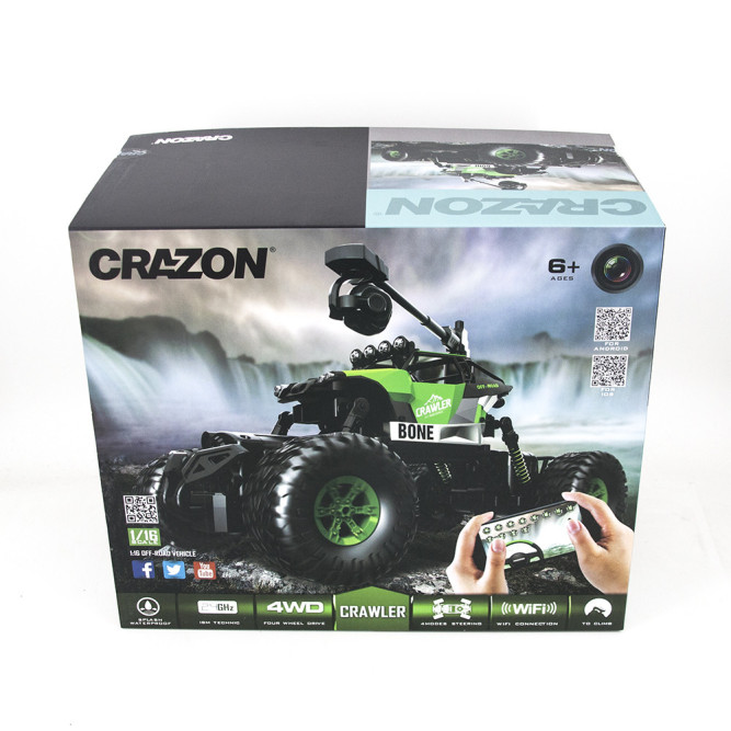 Радиоуправляемый краулер-амфибия Crazon Green Crawler 4WD c WiFi FPV камерой - 171603B-G