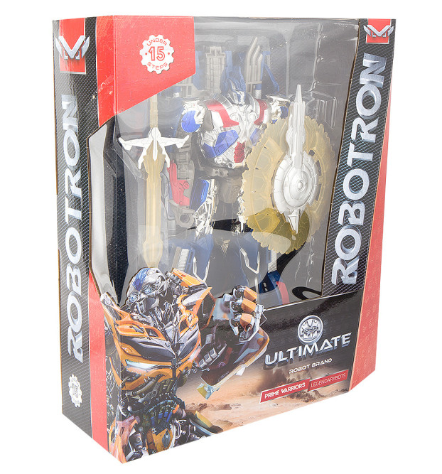 Робот-трансформер стальной &amp;#039;&amp;#039;Грузовик (щит и меч)&amp;#039;&amp;#039; 35 см - J8070/8004B