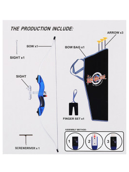 Набор стрельба по мишени Спортивные игры (лук со стрелами и мишель) - 9922-21