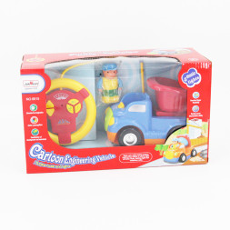 Детская синяя радиоуправляемая машина - самосвал - 6615-B