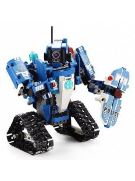 Конструктор радиоуправляемый CADA 2 в 1 полицейский робот-трансформер, 556 элементов - C51049W