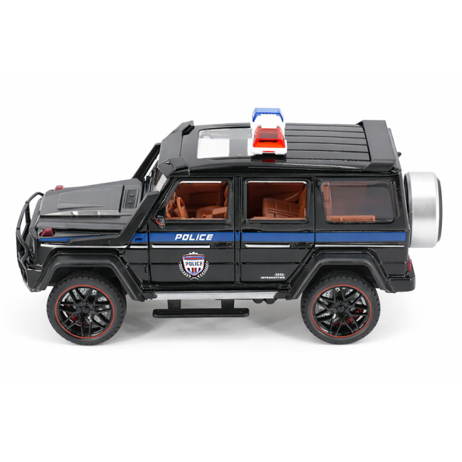 Радиоуправляемая металлическая полицейская машина Mercedes G500 1:22 - HCL-3608-BLACK