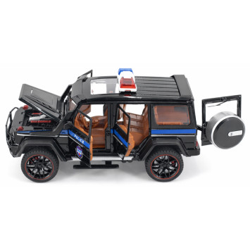 Радиоуправляемая металлическая полицейская машина Mercedes G500 1:22 - HCL-3608-BLACK
