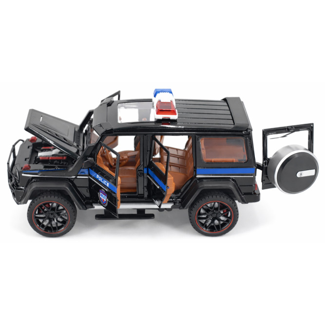 Радиоуправляемая металлическая полицейская машина Mercedes G500 1:22 - HCL-3608-BLACK