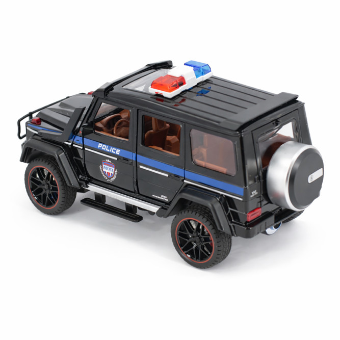 Радиоуправляемая металлическая полицейская машина Mercedes G500 1:22 - HCL-3608-BLACK