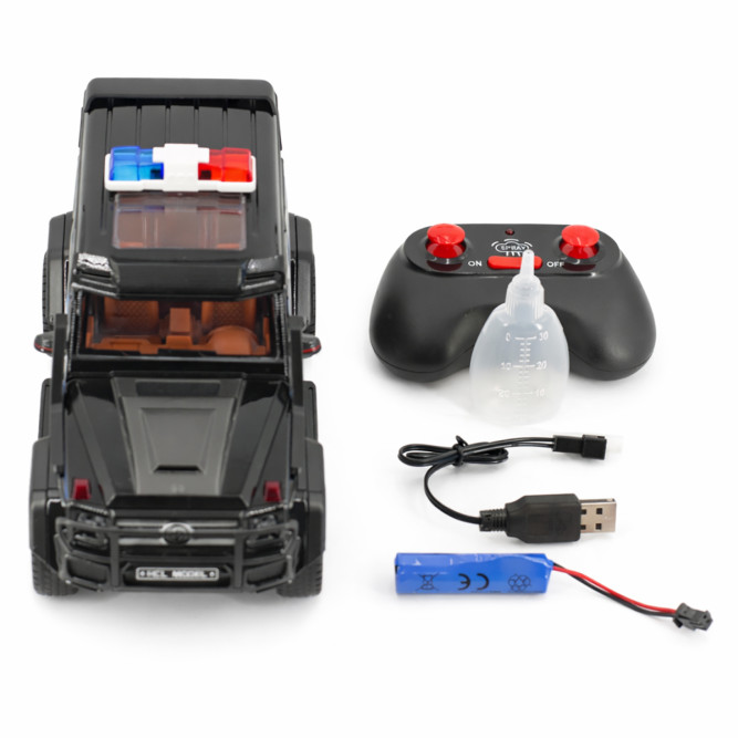 Радиоуправляемая металлическая полицейская машина Mercedes G500 1:22 - HCL-3608-BLACK