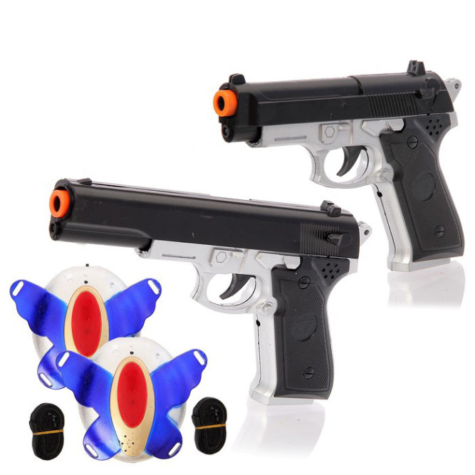 Игровой набор из пистолетов &amp;quot;Лазерный бой S.W.A.T.&amp;quot; на батарейках - XZ-H53
