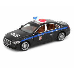 Радиоуправляемая металлическая полицейская машина Mercedes S600 1:22 - HCL-3613-BLACK