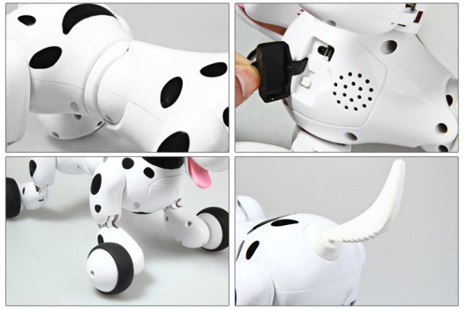 Радиоуправляемая умная собачка HappyCow Smart Dog Black - 777-338-RU