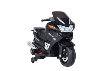 Детский электромобиль мотоцикл BMW R1200RT Black 12V - HZB-118-BLACK
