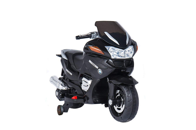 Детский электромобиль мотоцикл BMW R1200RT Black 12V - HZB-118-BLACK