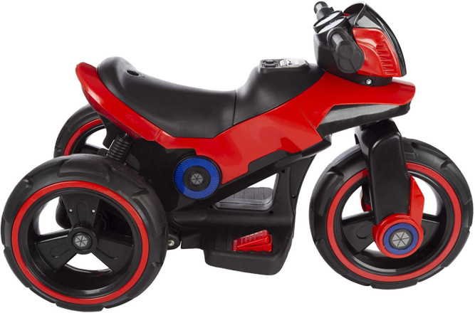 Детский мотоцикл на аккумуляторе Y-MAXI Police Red - SW198A-RED